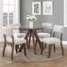 Mercury Row® Vosburg 4 - Person Dining Set Wood/Glass in Brown | 30 H x 48 W x 48 D in | Wayfair 582618D9CF1A45A78AB74FCF4D705345