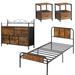 Trent Austin Design® Kempst Platform 4 Piece Configurable Bedroom Set Wood & Metal/Metal in Black/Brown | 40 H x 41 W x 78 D in | Wayfair