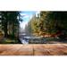 Millwood Pines Empty Wooden Table - Wrapped Canvas Photograph Metal | 32 H x 48 W x 1.25 D in | Wayfair 74E569EF7BE747C2B6274C47668AA558