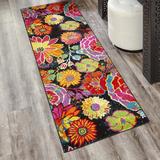 Yellow 24 x 0.5 in Area Rug - Winston Porter Lorene Floral Area Rug | 24 W x 0.5 D in | Wayfair EBND6217 40980925