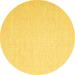 White 36 x 36 x 0.08 in Area Rug - Gracie Oaks Contemporary 1353 Yellow Machine Washable Area Rugs /Chenille | 36 H x 36 W x 0.08 D in | Wayfair