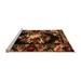 Brown/Orange 48 x 24 x 0.08 in Area Rug - Canora Grey Nari Floral Machine Woven Chenille/Area Rug in Orange/Brown /Chenille | Wayfair