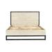 17 Stories Bonte Solid Wood Low Profile Platform Bed Wood in Brown/White | 47.25 H x 66.25 W x 84 D in | Wayfair 4A301FED12524A09A223BDF43AE6A636