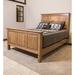 Loon Peak® Draylin Solid Wood Panel Bed Wood in Blue/Yellow | 60 H x 80 W x 92 D in | Wayfair 031142B45FFF4722B30751CECBEDA45E