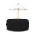 Arlmont & Co. Patio Round Table & Chair Set Cover 12 in Black | 23 H x 60 W in | Wayfair F9DA8AECB0664EA199003D933F2AFCD1