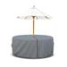 Arlmont & Co. Heavy Duty Multipurpose Waterproof Outdoor Round Dining Table & Chair Set Cover w/ Umbrella Hole in Gray | 23 H x 70 W in | Wayfair