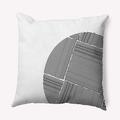 Latitude Run® Throw Square Pillow Cover & Insert by E by Design Polyester/Polyfill blend in Black | 16 H x 16 W x 6 D in | Wayfair