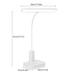 Ebern Designs Mezius Adjustable USB Desk Lamp Plastic in White | 17.7 H x 11.02 W x 4.33 D in | Wayfair DEDAC701BEBB4345B25E5C5704C21F76