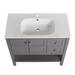 Red Barrel Studio® Amyanne 36" Single Bathroom Vanity Set Plastic in Gray | 35.125 H x 35.625 W x 18.125 D in | Wayfair