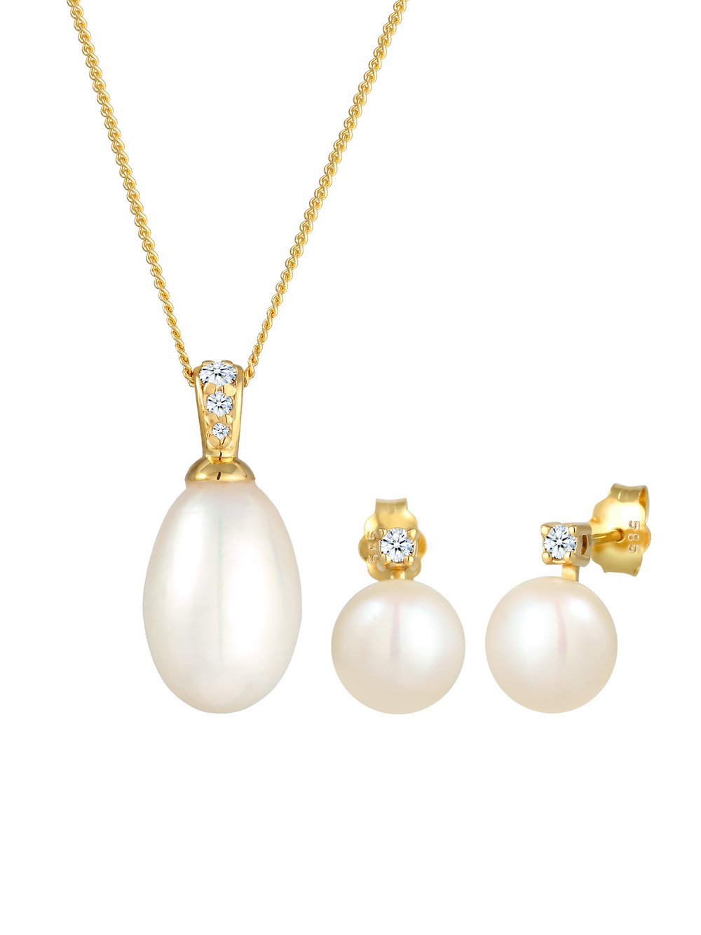 Elli Diamonds Schmuckset Damen gold, 45