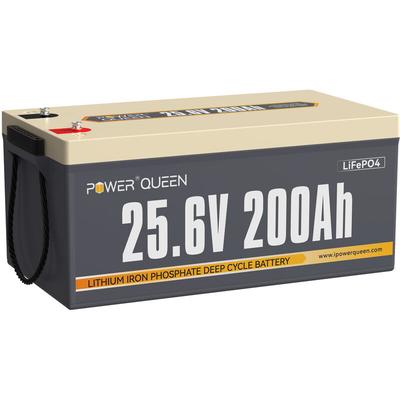 24V 200Ah Batterie Lithium Akku LiFePO4 mit 200A bms, 5120Wh Tiefe Zyklen Power, 4000+ Ladezyklen