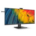 Philips 40B1U5601H - 40 Zoll WQHD Monitor, 5 MP Webcam, höhenverstellbar, Lautsprecher (3440x1440, 100 Hz, HDMI, DisplayPort, USB-C, RJ45, USB Hub) schwarz