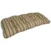 42-inch Rounded Back Tufted Outdoor Loveseat/Bench Cushion
