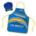 NFL Apron & Chef Hat Set, with Large Team Logo - Los Angeles Chargers - 31" x 25"