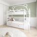 Twin over Twin/King Bunk Bed With Trundle And Extendable