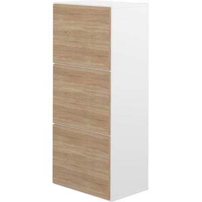 Schuhschrank TEMAHOME "Bamboo Schuhschrank", weiß (weiß, eichefarbig), B:50cm H:119cm T:33cm, Spanplatte, Melamin, Schränke Image