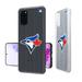 Toronto Blue Jays Galaxy Text Backdrop Clear Case