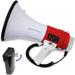 Technical Pro Portable 50-Watt Megaphone Bullhorn Speaker w/ Siren and Detachable Microphone w/ Rechargeable Battery for