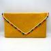 Anthropologie Bags | Exuma / Anthro Leather Convertible Envelope Clutch - Yellow W Colorful Mini Poms | Color: Gold/Yellow | Size: Os