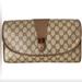 Gucci Bags | Authentic Gucci Vintage Gg Sherry Line Pvc Clutch | Color: Brown/Tan | Size: 9.75” X 6” X 2.25