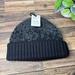 Lululemon Athletica Accessories | Lululemon Ombre Knit Textured Beanie Nwt O/S (Black Grey) | Color: Black/Gray | Size: Os