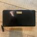 Kate Spade Bags | Kate Spade New York Bixby Place Neda Black Patent Leather Zip Around Wallet | Color: Black | Size: Os