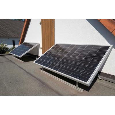 Solarmodul SUNSET "Balkonkraftwerk SUNpay600plus", blau (baumarkt), Solarmodule, inkl. Edelstahl-Halterungs-Set, auch zum Laden von E-Bikes geeignet
