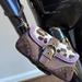 Coach Bags | Authentic Coach Brown Lilac Ocelot Calf Hair Leopard Print Wristlet | Color: Brown/Purple | Size: Os
