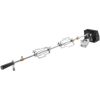 Drehspieß RÖSLE "Premium, 25436", silber (silberfarben), B:13,4cm H:11,4cm L:131,8cm, Edelstahl, Spieße, für BBQ-Stationen VIDERO G4/G6 und MAGNUM G4, Edelstahl Image
