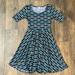 Lularoe Dresses | Lularoe Nicole Size L | Color: Blue | Size: L