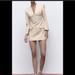 Zara Dresses | Host Pic!!!Zara Corset Blazer Dress Vgc | Color: Cream | Size: S