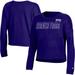 Women's Russell Purple TCU Horned Frogs Fashion Cropped Long Sleeve T-Shirt