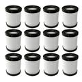 Cleaner Spare Accessories 12 Pack Replacement Hepa Filter Vacuum Cleaner Parts fit for Moosoo XL-618A Cordless Handheld Vacuum Cleaner Accessories (Color : Black White)