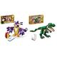 LEGO 31058 Creator Dinosaurier Spielzeug, Kinder & 31125 Creator 3-in-1 Wald-Fabelwesen: Hase - Eule - Eichhörnchen, Set mit Tierfiguren zum Bauen, Spielzeug ab 7 Jahre