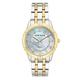 Anne Klein Women's Solar Powered Premium Crystal Accented Bracelet Watch, Two Tone, Modern