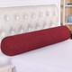 Round Cylinder Bolster Pillow,Headboard Pillow Neck Support Soft Comfortable Lumbar Waist Pillow for Sofa Couch Bed Gap Close (20 * 100cm,Wine red)