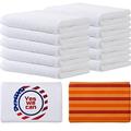 Sublimation Blank Towels DIY Microfiber Kitchen Towels 32x12 Inch White Thick Dish Drying Towel Tea Towel Absorbent Soft Polyester Towel for Sublimation Bathroom Kitchen Cleaning Supplies (10 Pieces)