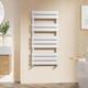 EMKE Towel Radiator Bathroom Heated Towel Rail 1000 x 500 mm, Flat Panel Towel Rail Radiator Versatile Wall/Floor Mounted Bathroom Radiators White