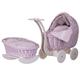 Willow Doll's Pram and Cradle with Bedding (Pink)