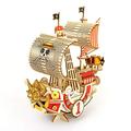 ki-gu-mi One Piece Thousand Sunny Ship Model - One Piece Model Kit Series - Japanese Miniature Wooden 3D Puzzle for Adults and Teens - Fun DIY Wood Craft Kits for Adults and Kids