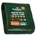 Tarpco Safety 24 ft. x 50 ft. 7 Mil Heavy Duty Polyethylene Tarp, Waterproof, Rip & Tear Proof Aluminum in Green | 1 H x 24 W x 50 D in | Wayfair