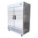 Cooler Depot 54 In. W 47 Cu. Ft. Two Door Auto Defrost Reach In Upright Commercial Refrigerator In in Indigo | 82 H x 54 W x 32 D in | Wayfair