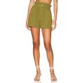 BLANKNYC Paper Bag Twill Short in Olive. Size M.