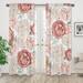 Peony Floral Garden Pink & Ivory Semi-Sheer Rod Pocket Curtain Panels by Sweet Jojo Designs Microfiber | 84 H x 42 W in | Wayfair Panel-Peony-PK-IV
