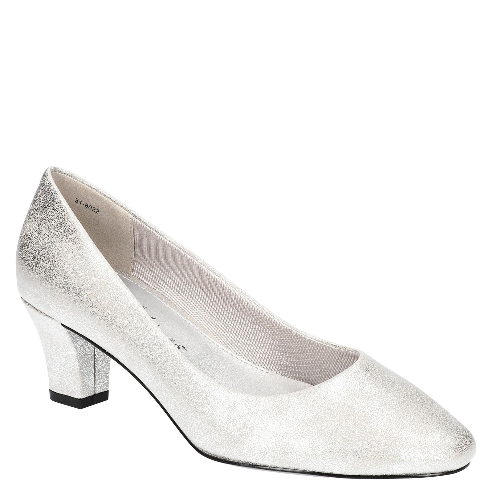Easy Street Ballari - Womens 12 Metallic,Silver Pump Medium