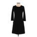 Original Nicole Miller Casual Dress - A-Line: Black Solid Dresses - Women's Size X-Small