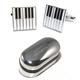 Pianist, Enamelled Grand Piano/Keyboard Keys Cufflinks & Engraved Gift Box | x2Aj231 - Novelty Cufflinks, Personalised Cufflink