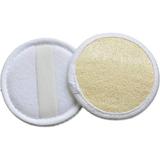 Exfoliating Facial Loofah Natural Loofah Pads Handheld Luffa Pouf Facial Cleaning Available for Men and Women 2 Pack