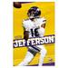 NFL Minnesota Vikings - Justin Jefferson 22 Wall Poster 22.375 x 34 Framed