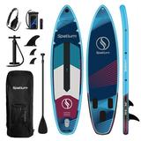 Spatium Sup Paddle Board 10 6 Ã—31 Ã—6 Inflatable Stand Up Paddle Board with Premium Sup Accessories Including Backpack Fins Leash Paddle Pump Inflatable Paddle Board for Adults Blue
